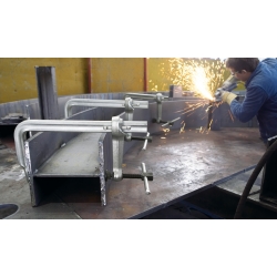 Ścisk śrubowy ślusarski stalowy wzmocniony STBS 500/200