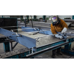 Zestaw ścisków ślusarskich stalowych wzmocnionych kompletny SLV 1000/120